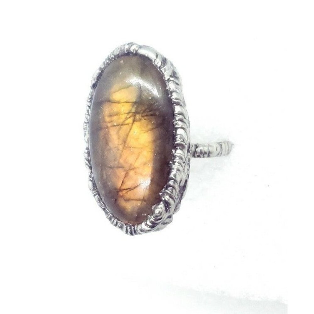 Labradorite Crystal Ring Adjustable - image 4